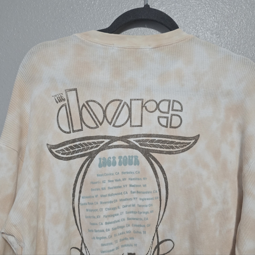 Daydreamer The Doors 1968 band tee thermal cropped waffle knit - Picture 6 of 8